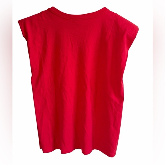 FARM RIO Sunday Girl Graphic Slouchy T-Shirt Red Size Large EUC - Picture 4 of 5